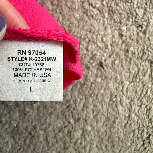 Krisa Hot Pink Dress with Ruffles - Picture 5 of 7